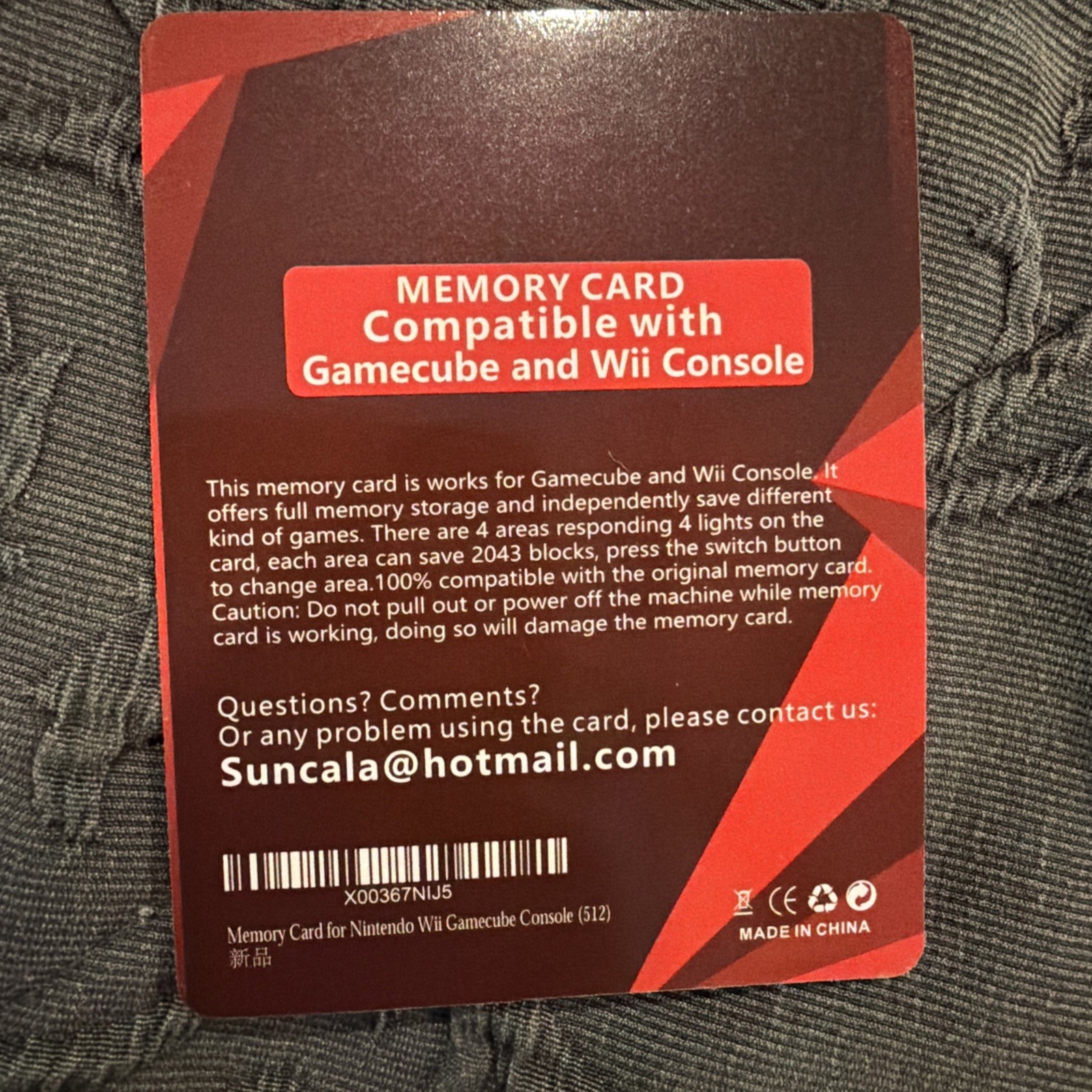 512MB Memory Card for GameCube and Wii – Compatible Storage Solution