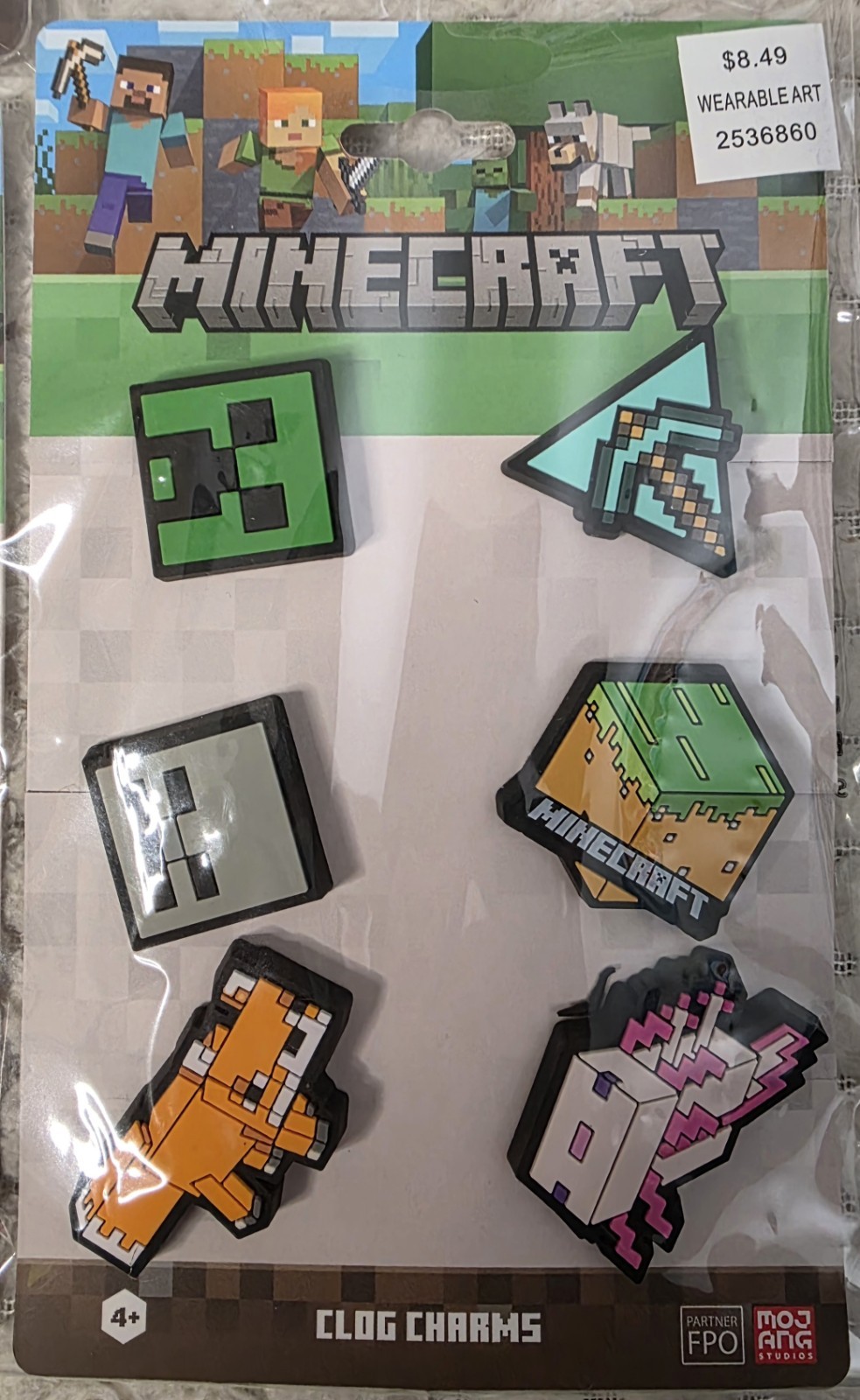 Minecraft HUGE NEW LOT 10pc Pins Stylus Pen Creeper Pen Stickers Iron-On Patch