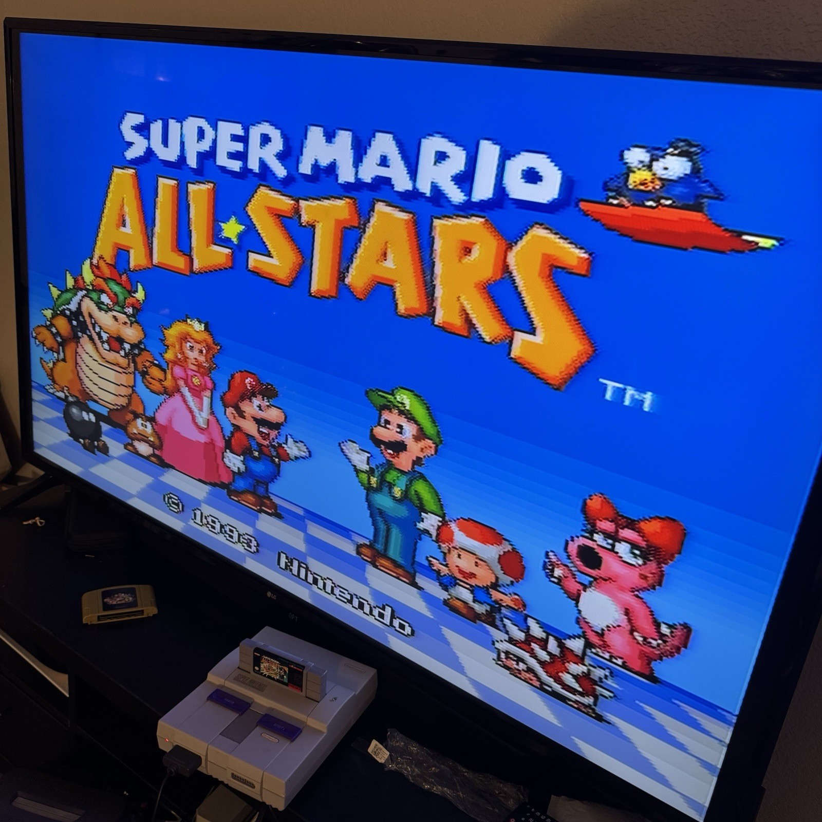 Super Mario All-Stars SNES Game – Tested & Authentic OEM Nintendo Cartridge