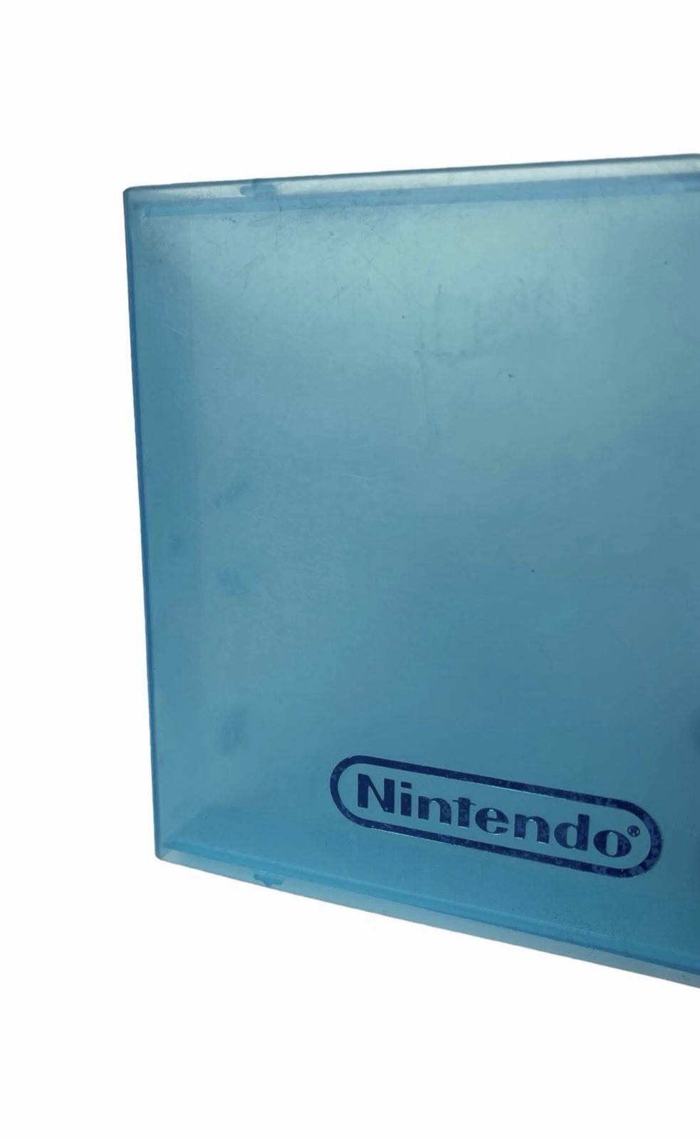Lot of 2 Vintage Nintendo NES Yellow & Blue Plastic Clear OEM Clamshell Case