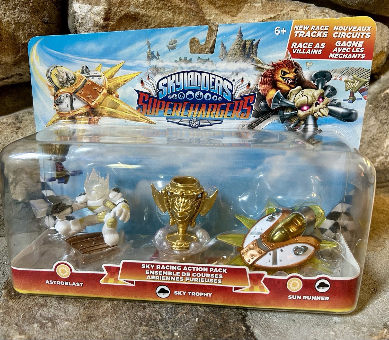 Skylanders Superchargers Sky Racing Pack [ Astroblast Sky Trophy Sun Runner] NEW