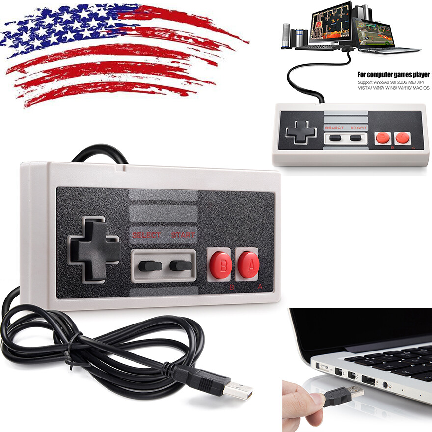 USB N64 Controller Wired/ Wireless SNES NES Joypad For Win PC MAC Raspberry Pi