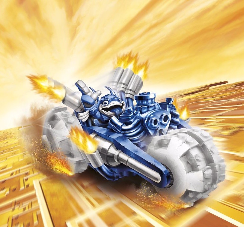 Skylanders Superchargers Power Blue Set Of Four NFC Cards Splat Gold Rusher +++
