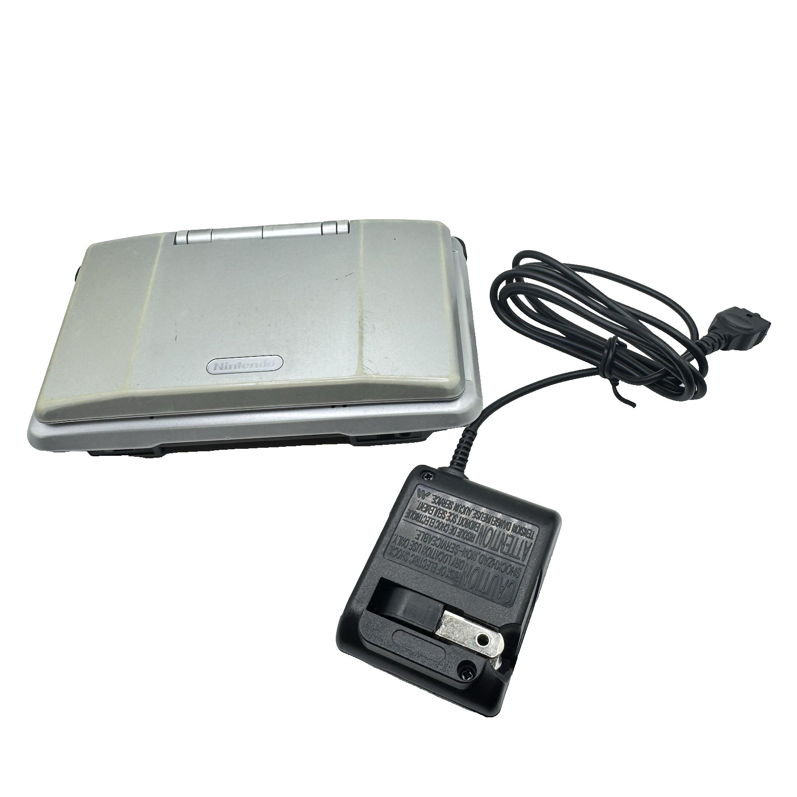 Nintendo DS Original NTR-001 Titanium Silver Handheld Console System Tested