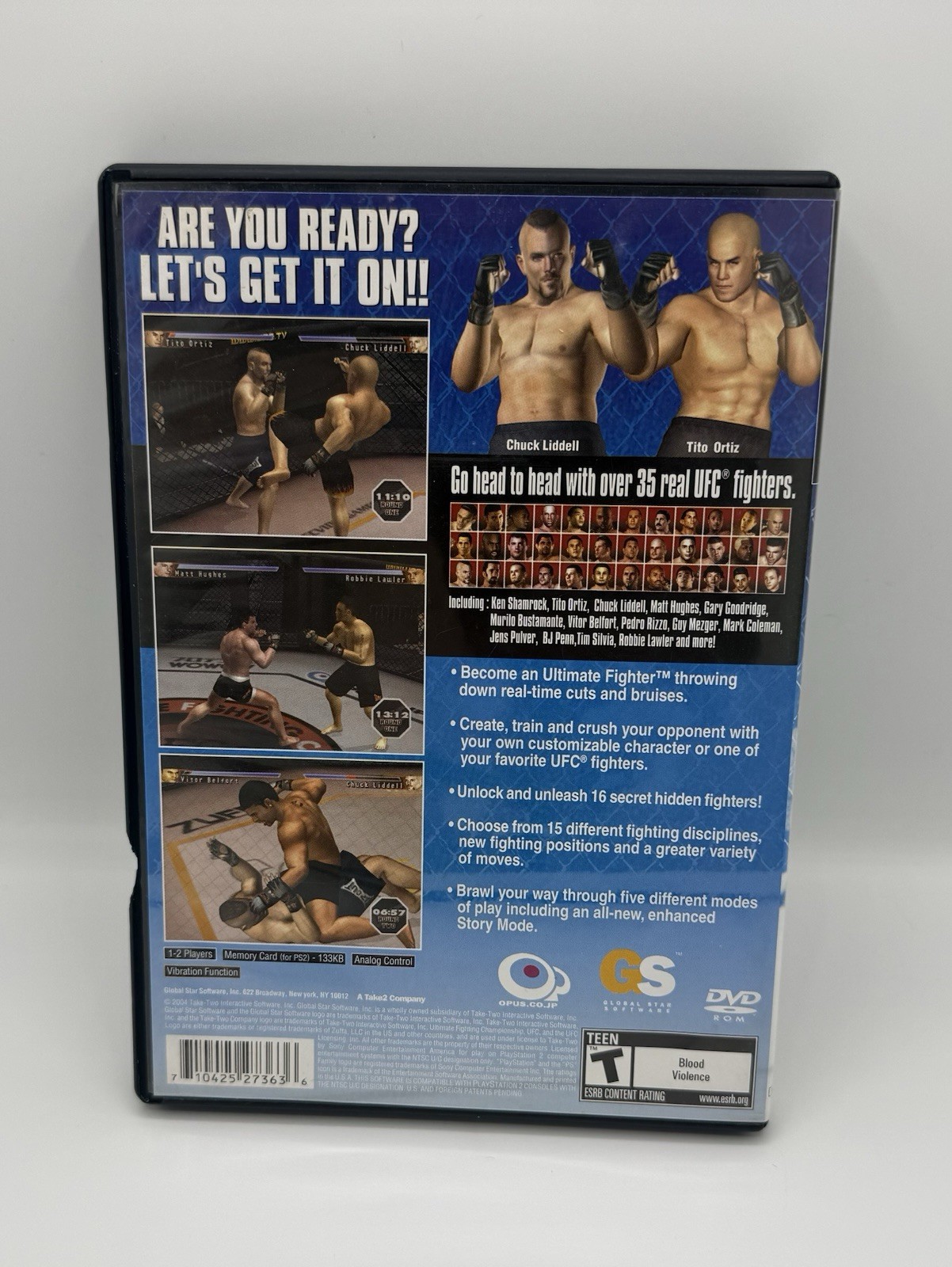Global Star Software UFC: Sudden Impact PlayStation 2 2004 Fighting Martial Arts