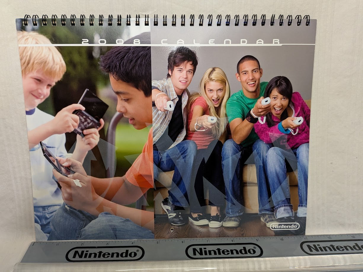 Rare Official 2008 Nintendo Promotional Calendar – Wii and DS