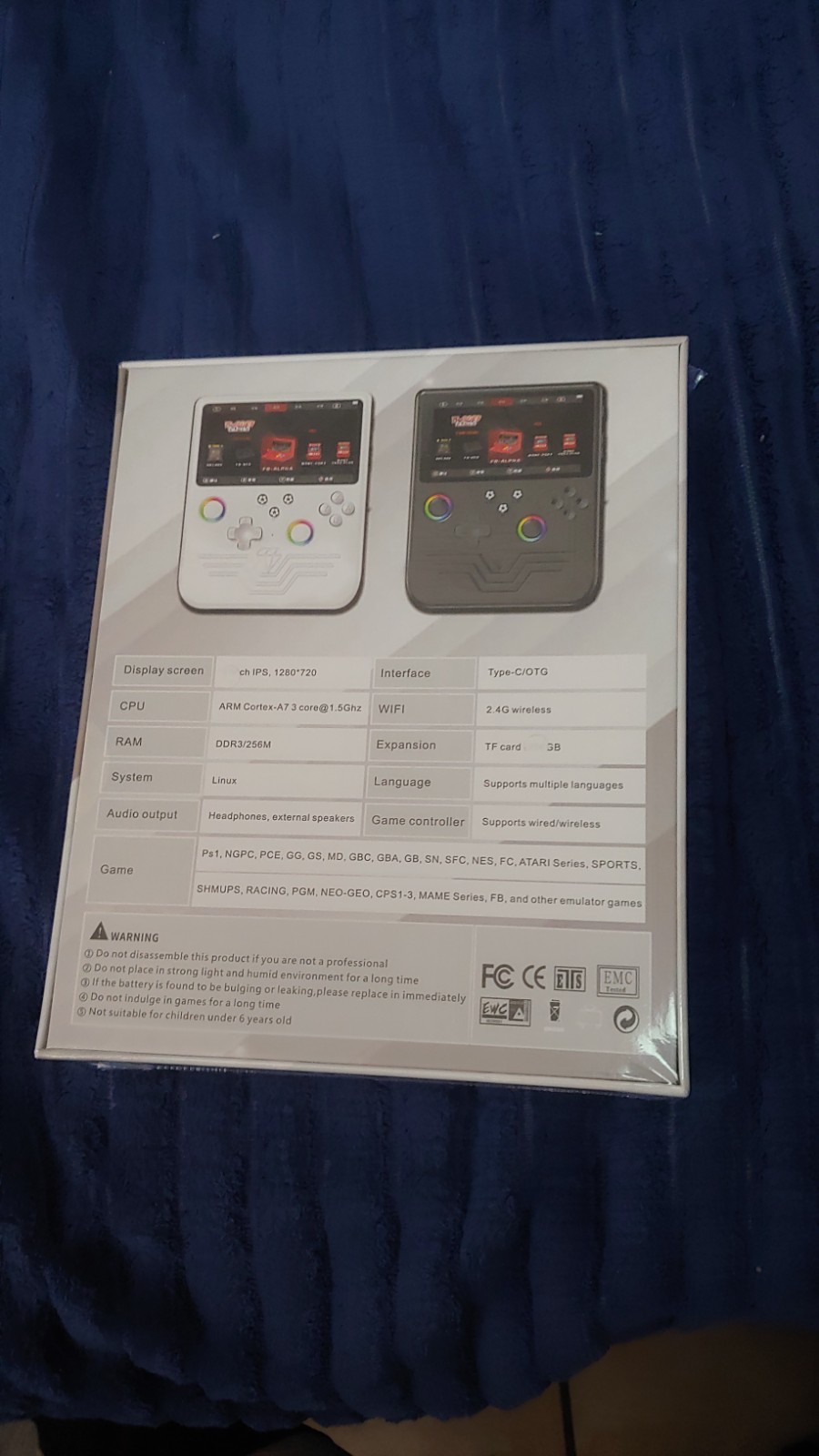 R60MAX 6″ IPS Retro Handheld Game Console 41K+ Games Linux RGB Joysticks 128gb