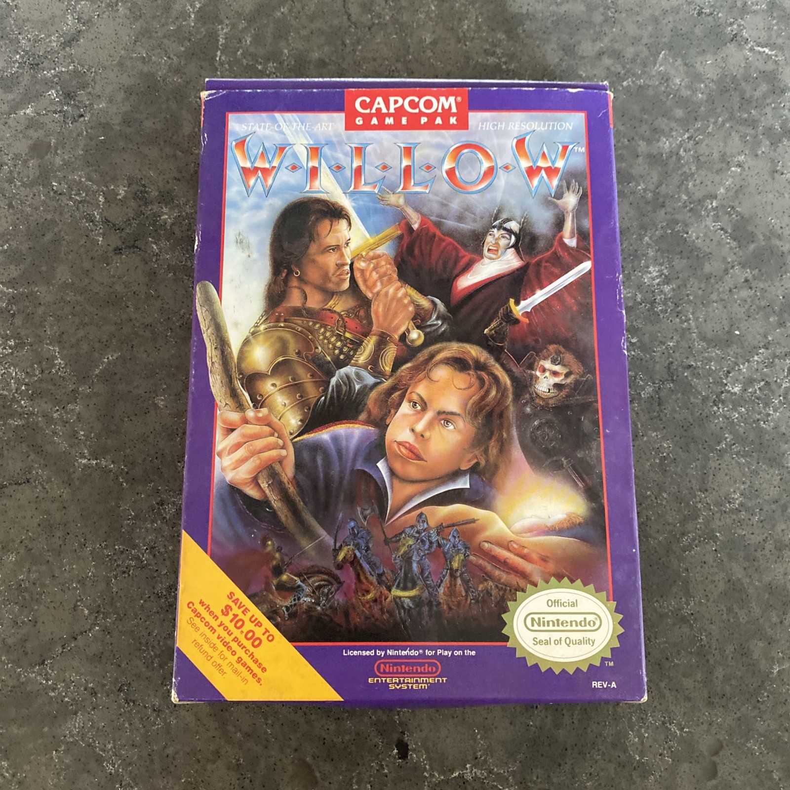 Willow (Nintendo NES, 1989) Complete CIB Cartridge + Box + Manual Nice Condition