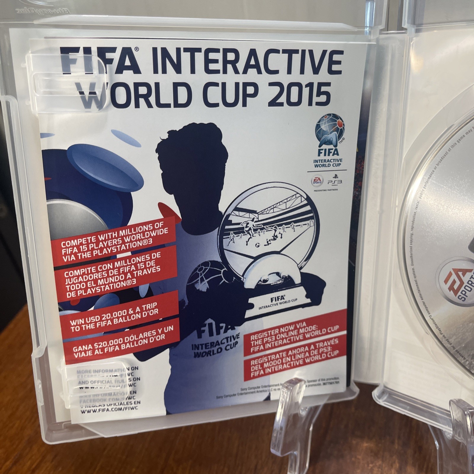 Playstation 3 PS3 FIFA 15 Complete CIB 2015 EA Sports Soccer Leo Messi Dempsey