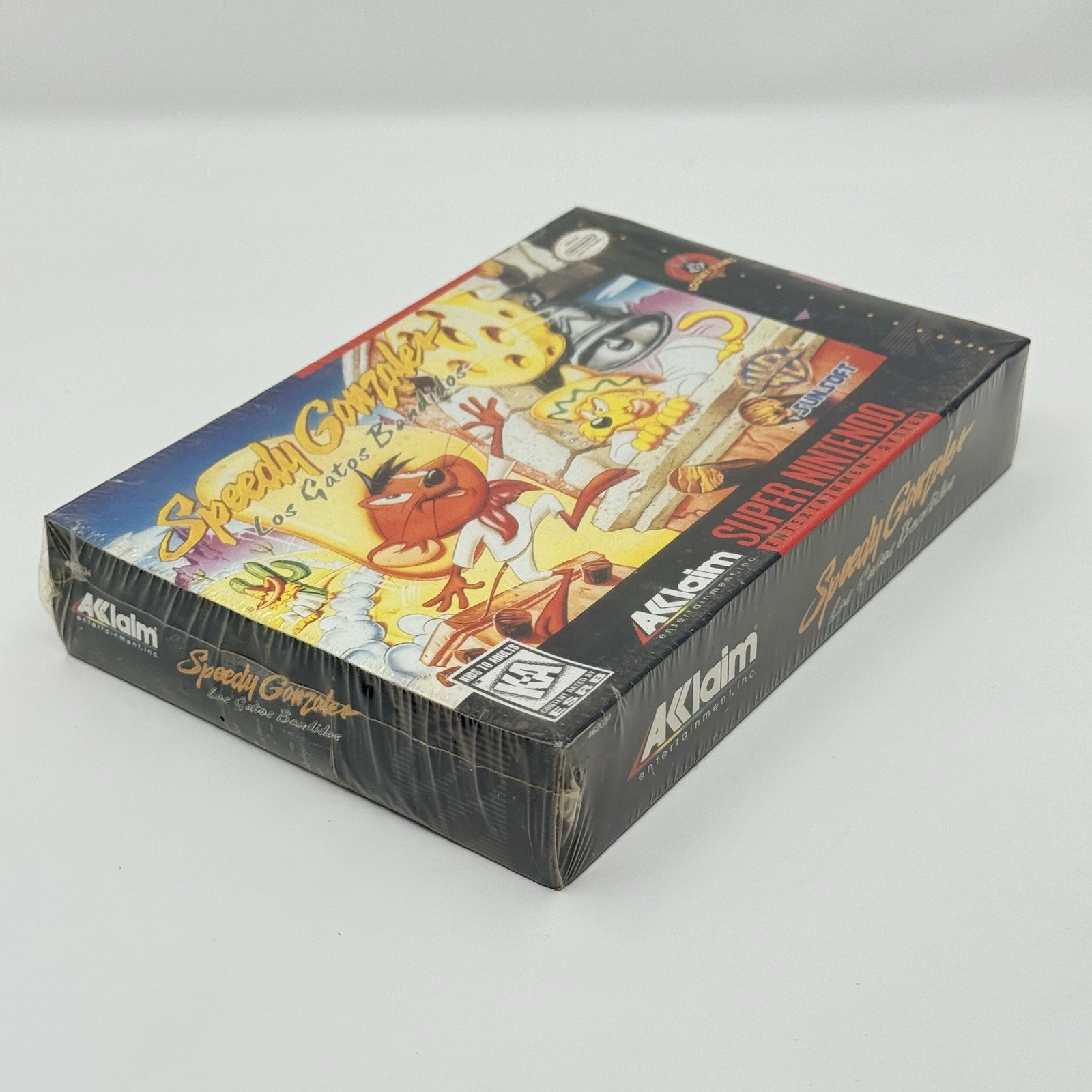 Speedy Gonzales Los Gatos Bandidos SNES Factory Sealed Hang Tab Mexico