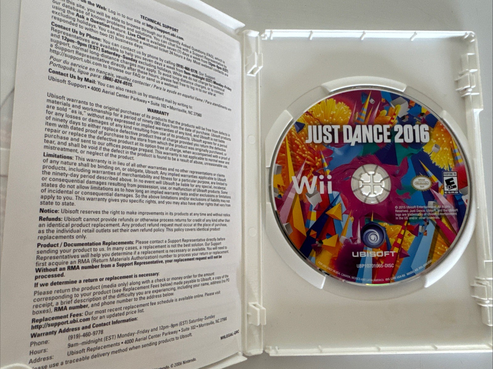 Just Dance 2016 (Nintendo Wii, 2015)