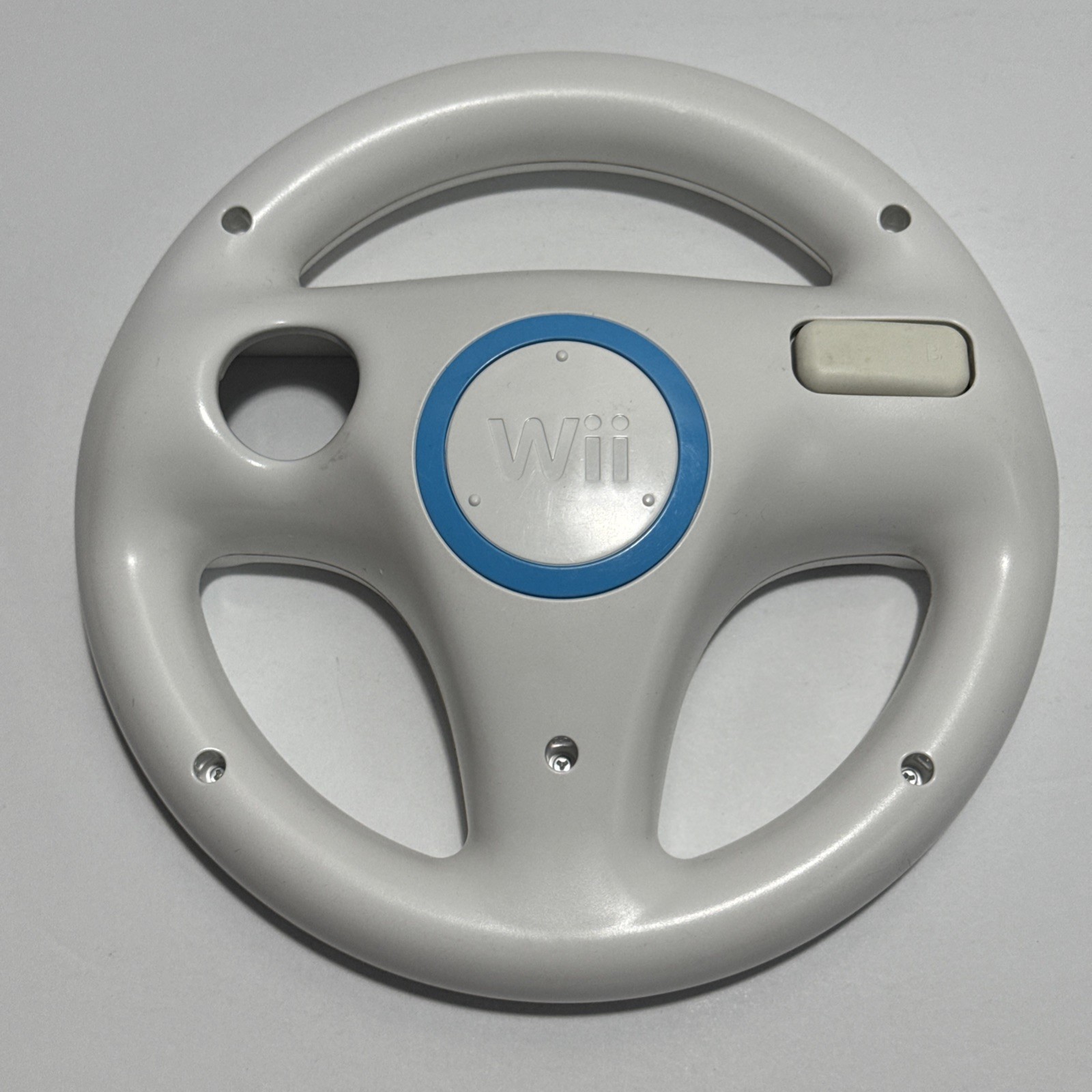 2x Mario Kart Wii Steering Wheels White Controllers Nintendo Wii Tested RVL-024
