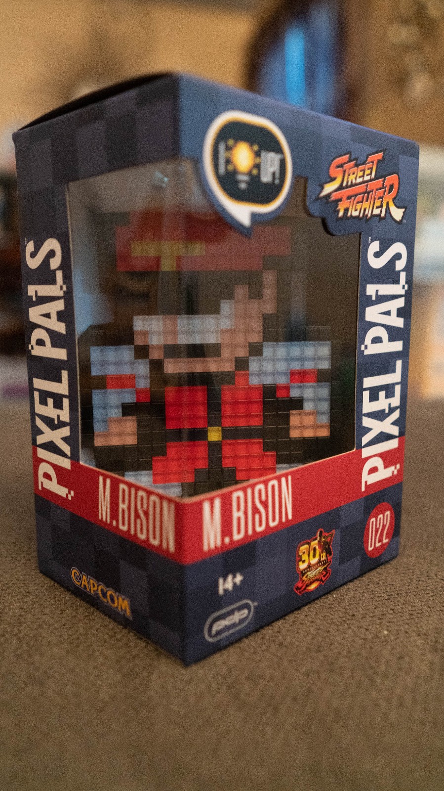 M.BISON Street Fighter 022-PIXEL PALS 8-Bit Light-up Video Game Decoration *Rare