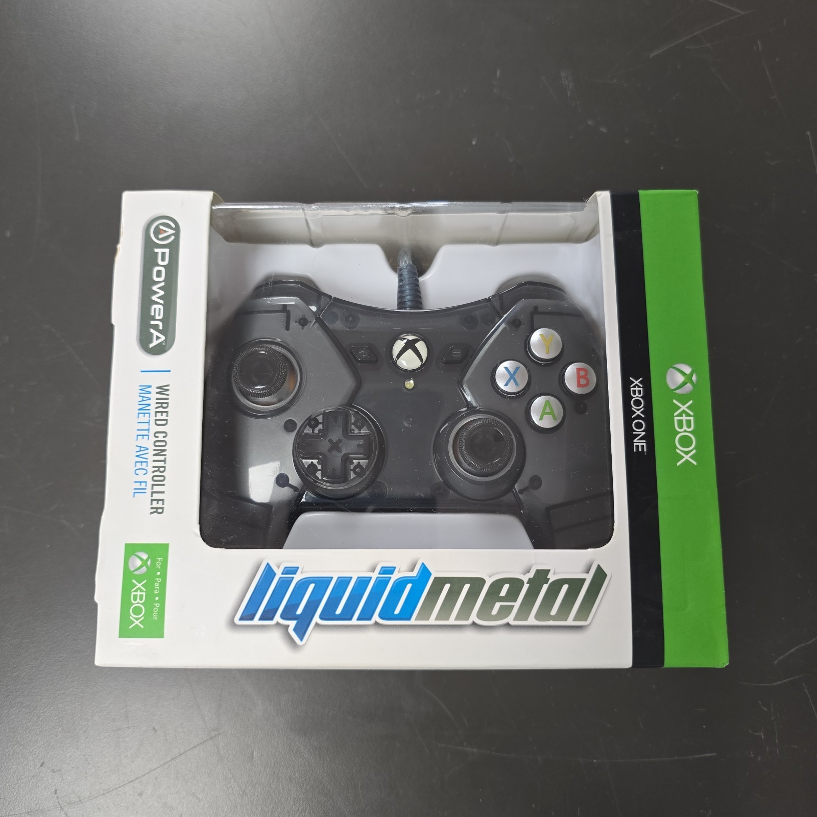 NEW – Xbox One Power A Wired Liquid Metal Controller Black