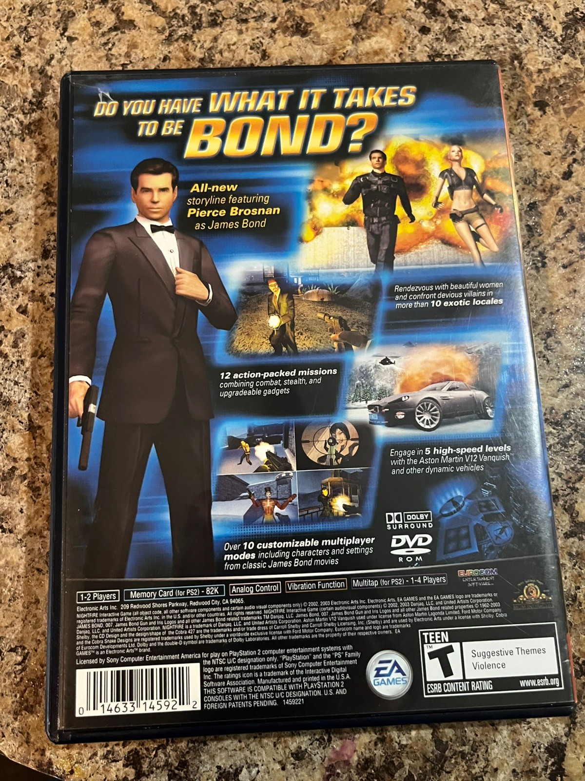 007 Nightfire [Greatest Hits] (PlayStation 2: 2003) NO MANUAL