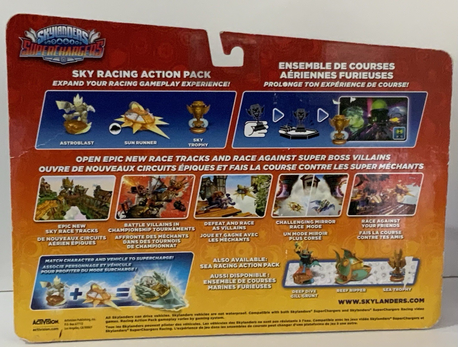 Skylander Supercharger Legendary Sky Racing Action Pack