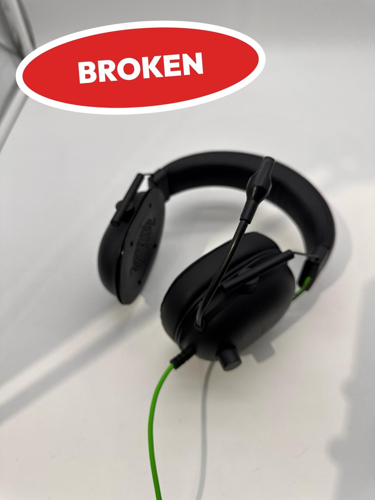 (BROKEN) Razer BlackShark V2 X Wired Gaming Headset 7.1 Surround Sound PC Black