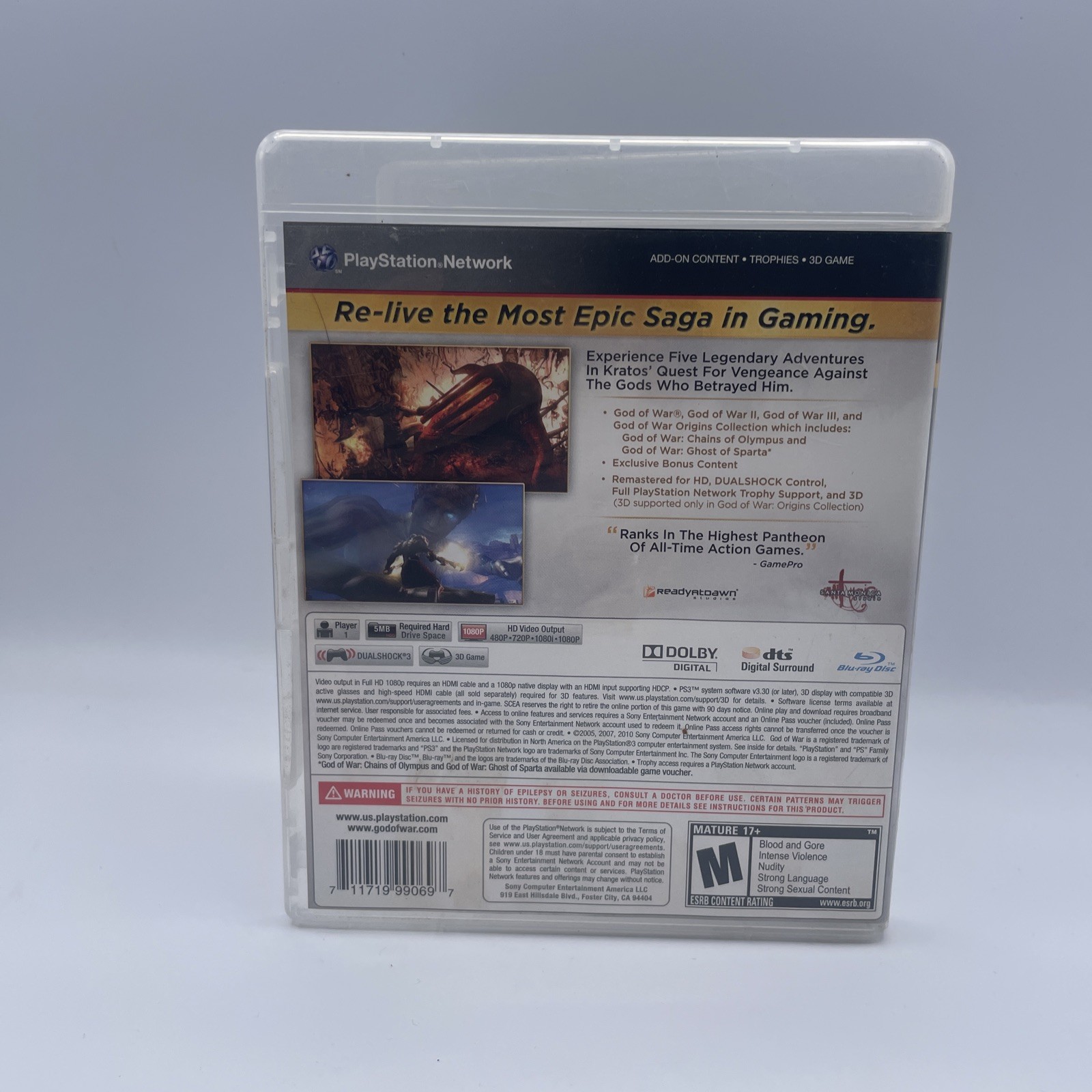 God Of War Saga PlayStation 3 PS3 Tested Working Excellent
