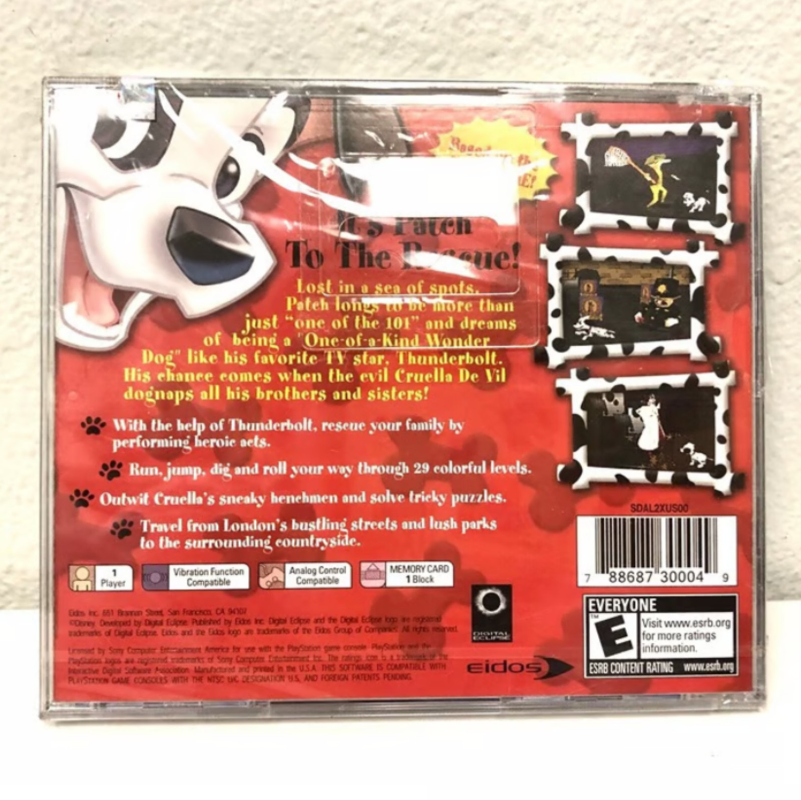 Disney’s 101 Dalmatians II 2 Patch’s London Adventure PS1 – SEALED READ