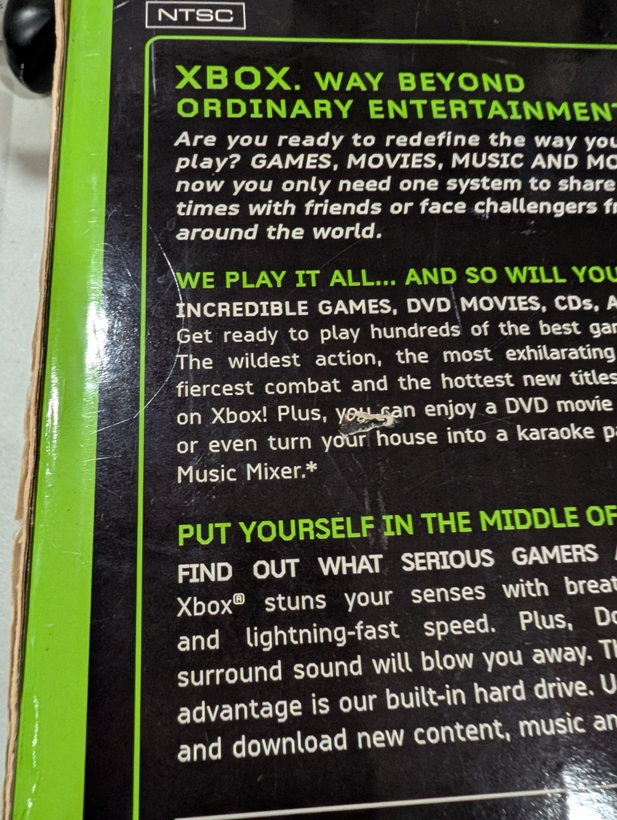 Microsoft Xbox Original Console Retail Box – BOX ONLY