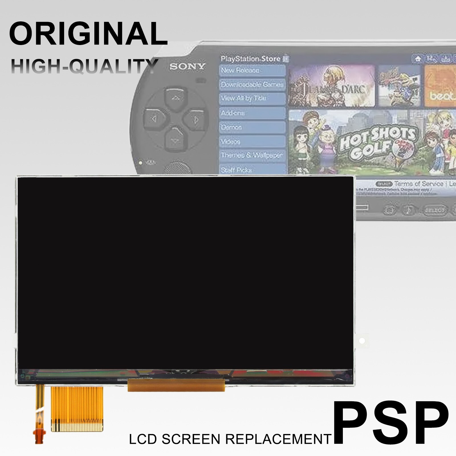 OEM Backlight LCD Screen Display Replacement For Sony PSP 1000 / 2000 / 3000