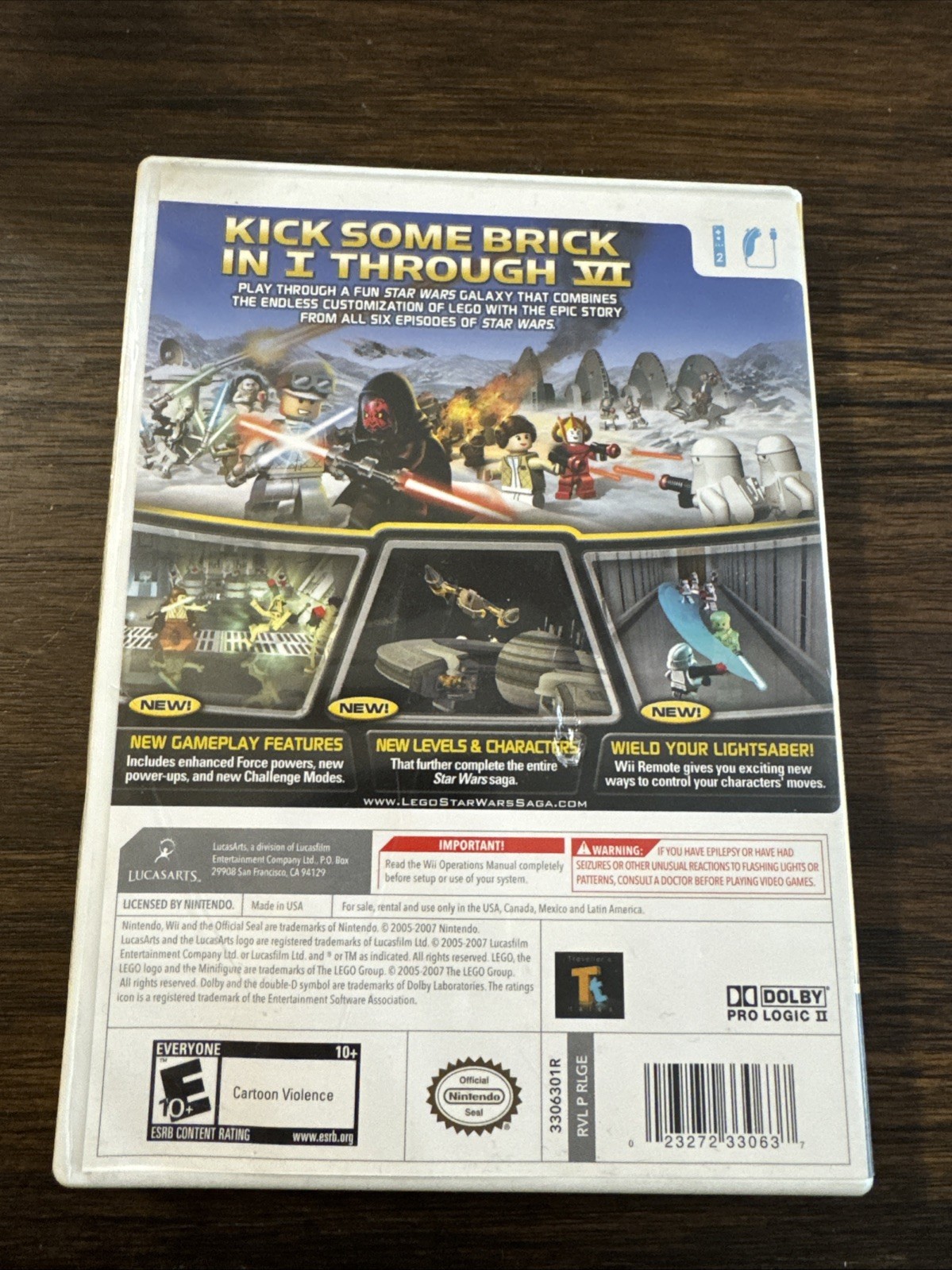 LEGO Star Wars: The Complete Saga Nintendo Wii Game, E10+ (Everyone 10+)