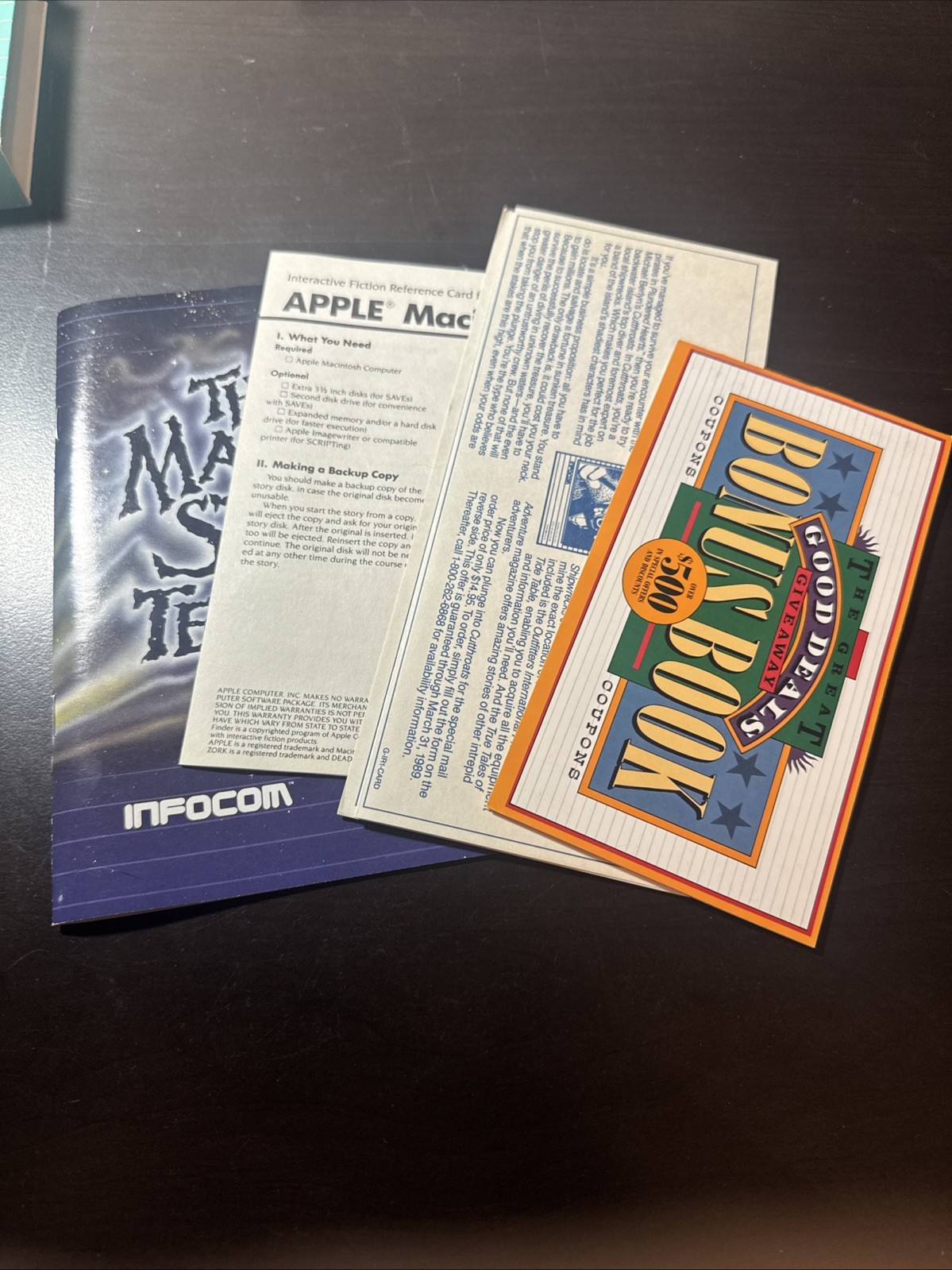 Infocom – Plundered Hearts Vintage Game Macintosh Complete Letter Money