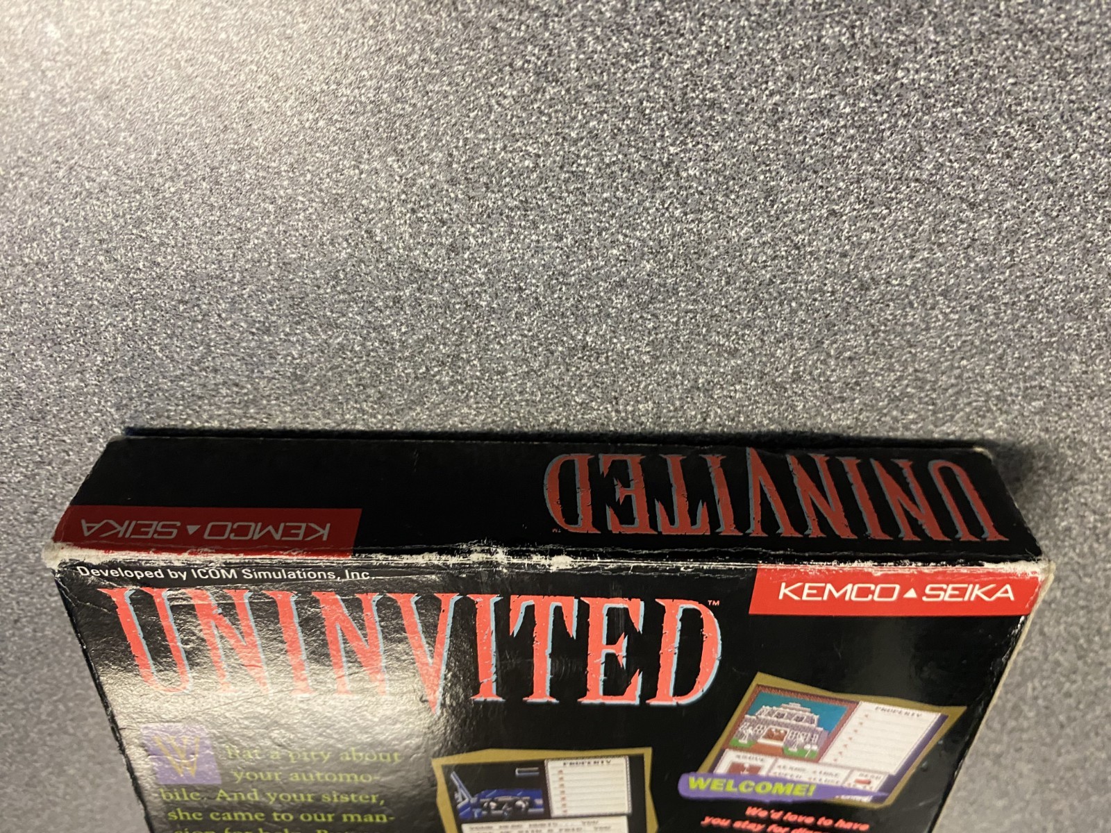 CIB Uninvited (Nintendo Entertainment System, 1991) Very Good Condition