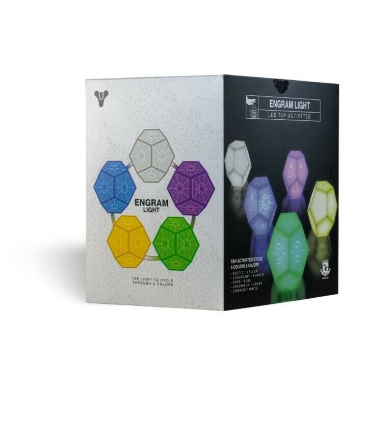 Destiny 2 Engram Light Tap-Activated, Multi-Color LED, Custom Silicone, Recharge