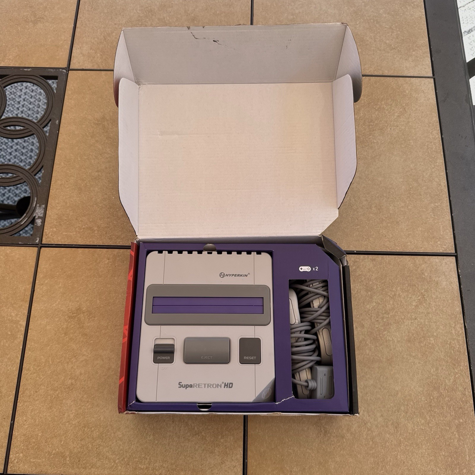 Hyperkin Supa Retron HD SNES Console Gray/Purple HDMI 720p HD M06888