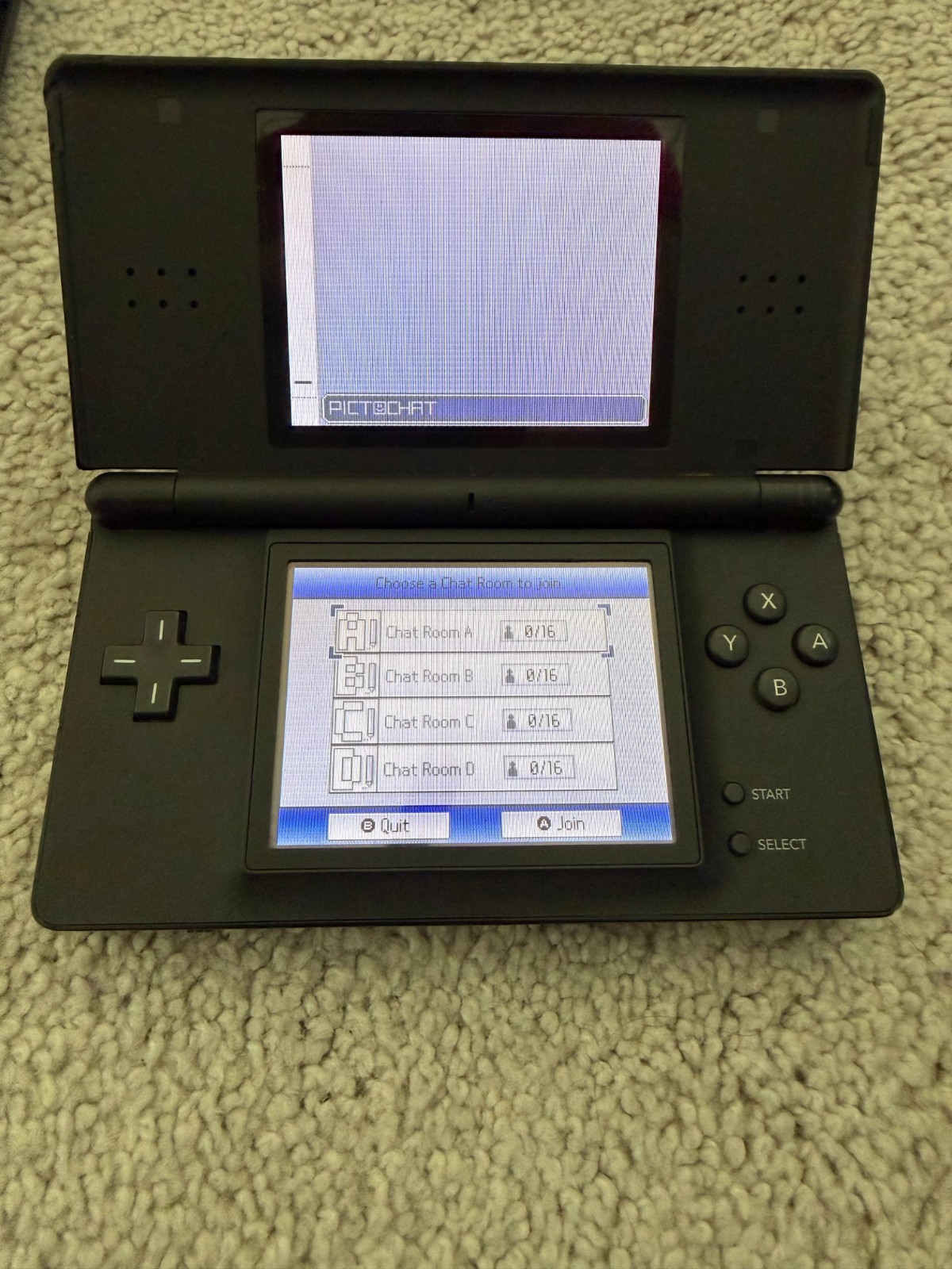 Nintendo DS Lite Black Bundle With Pwr Supply and 6 Games, Tested