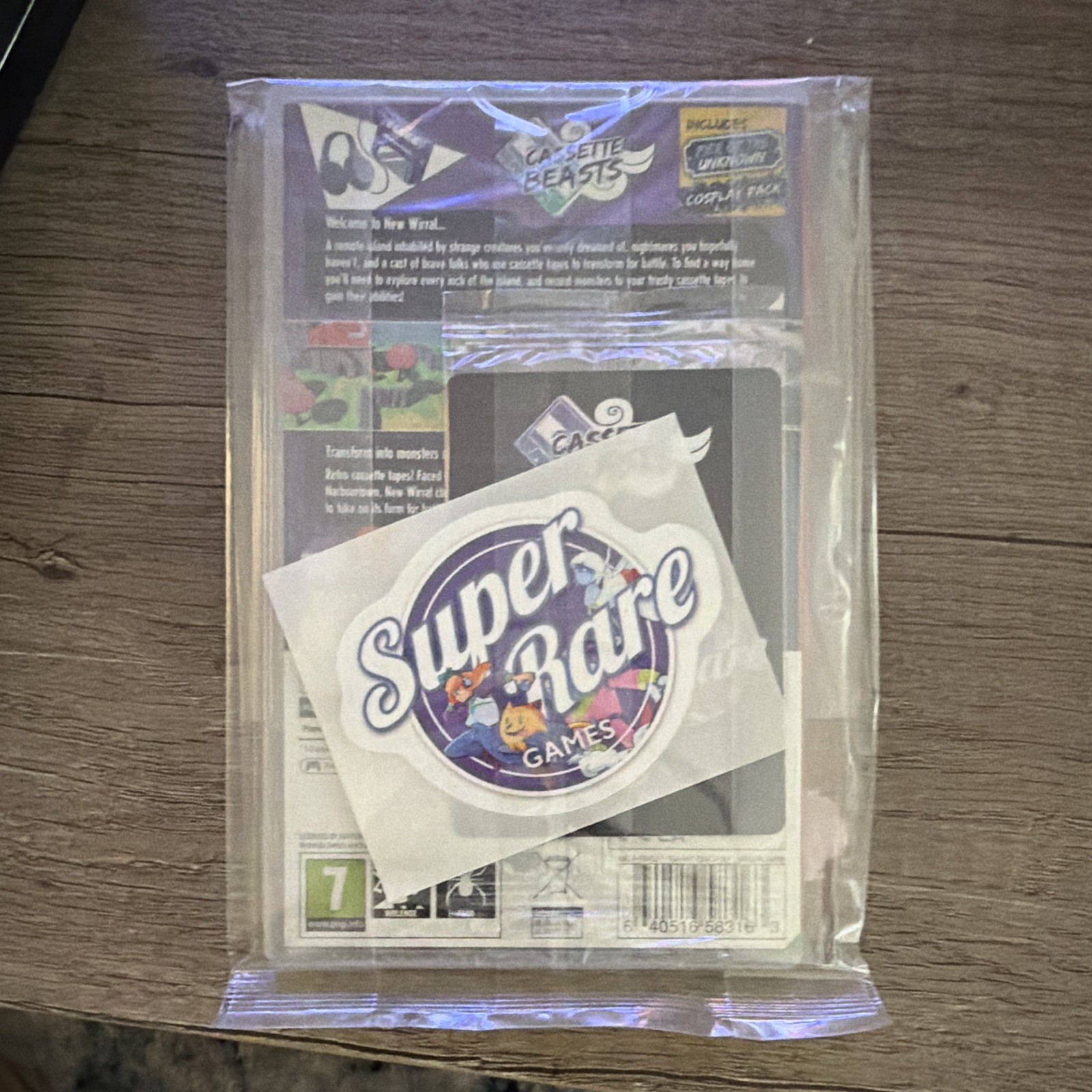 Super Rare Games Cassette Beasts Nintendo Switch RPG PEGI 7 PAL Sticker