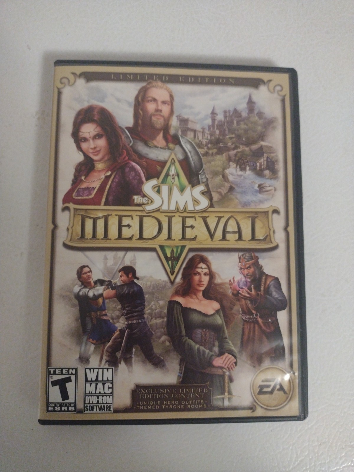 Sims Medieval Windows Mac DVD Rom computer game EA Games Fun simulation