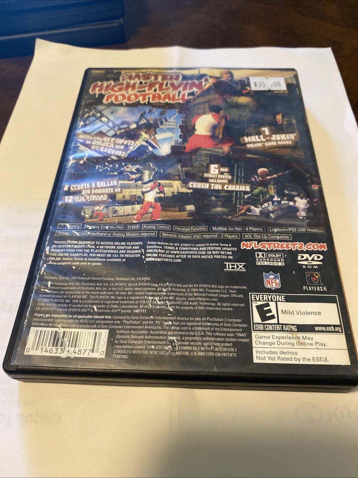 NFL Street 2 (Sony PlayStation 2, 2004) KID TESTED
