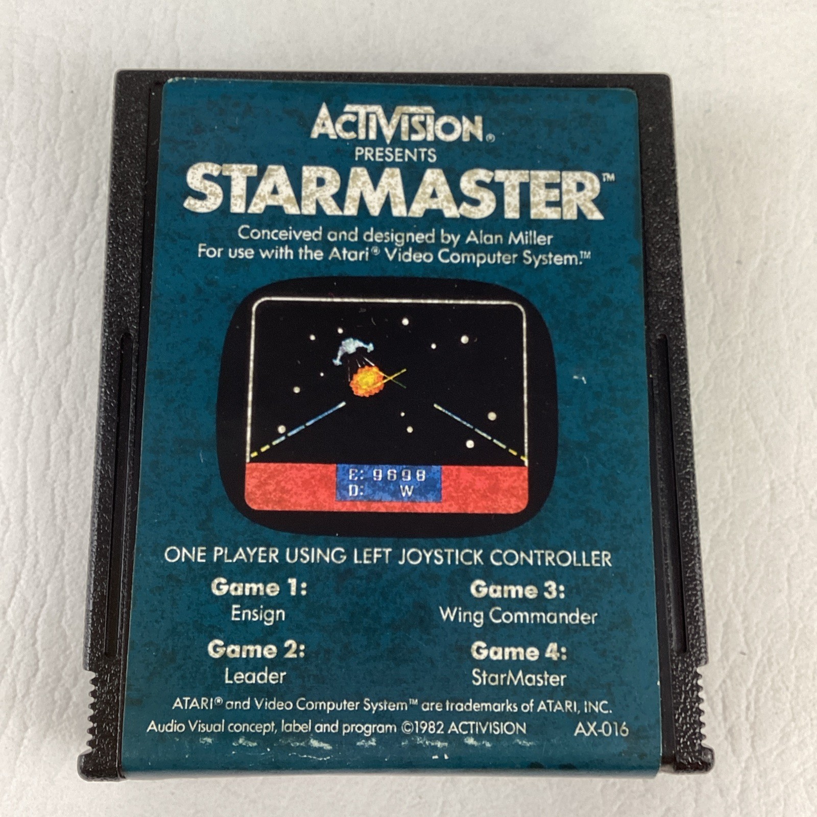 Atari 2600 Starmaster Video Game Cartridge Vintage Activision 1982 Retro TESTED