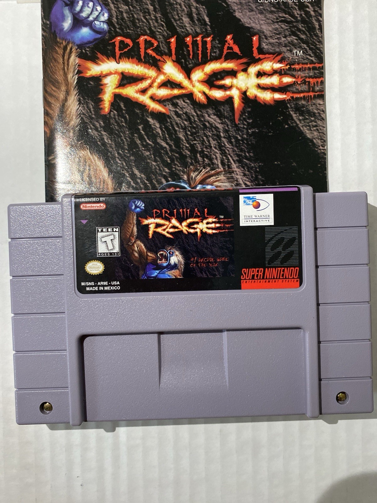 Primal Rage Super Nintendo SNES Complete Very Clean! Tested