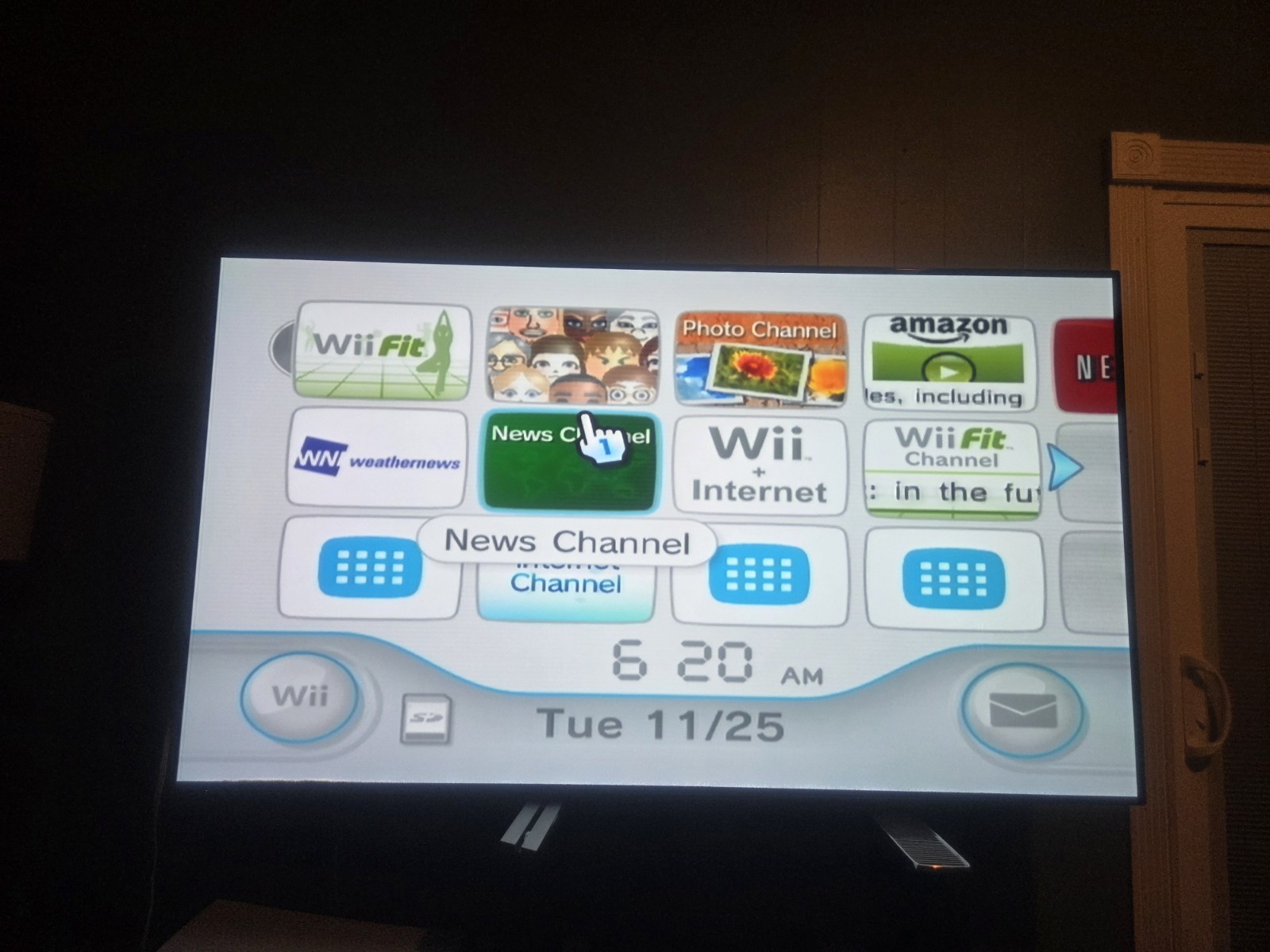 Nintendo Wii Blue Transparent Shell Home Console with Internet Browsing, USB