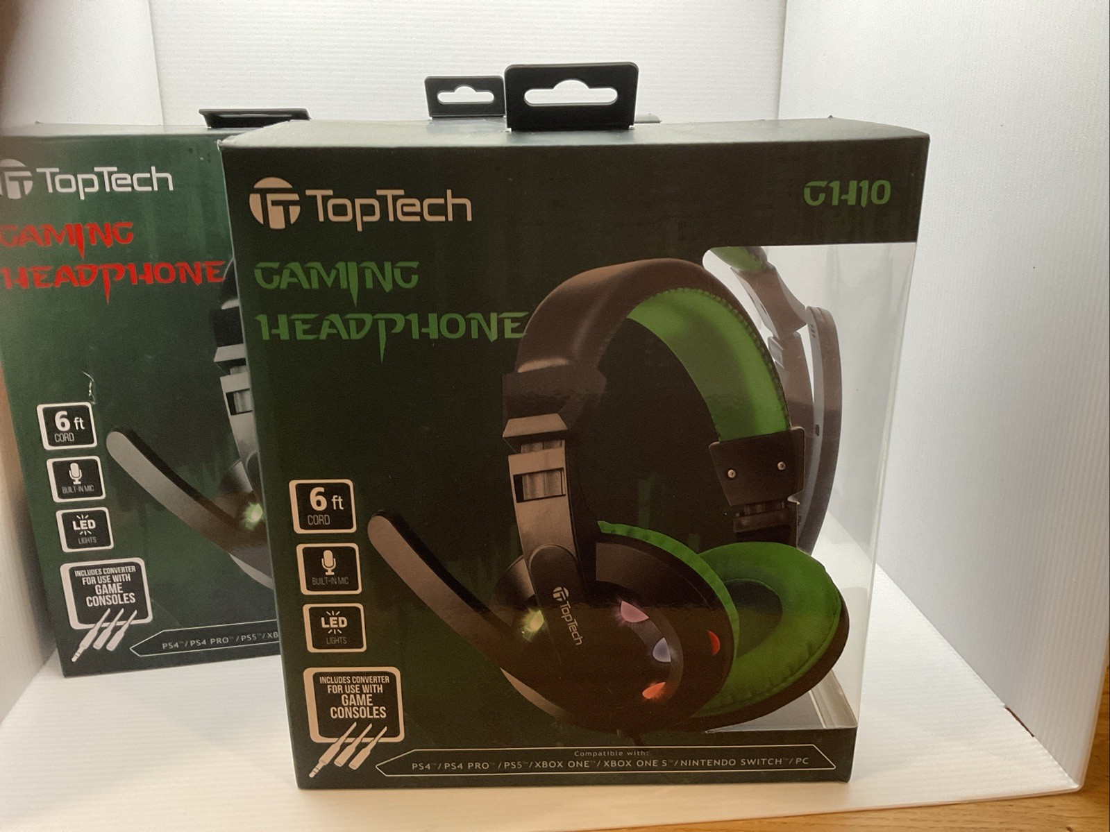 TopTech Gaming Headphone CH10 Game Consoles color-changing LED (NEW)