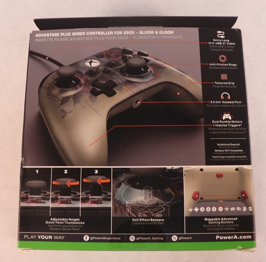 PowerA Bloom & Gloom Advantage Plus Wired Controller – Xbox Series X|S Open Box