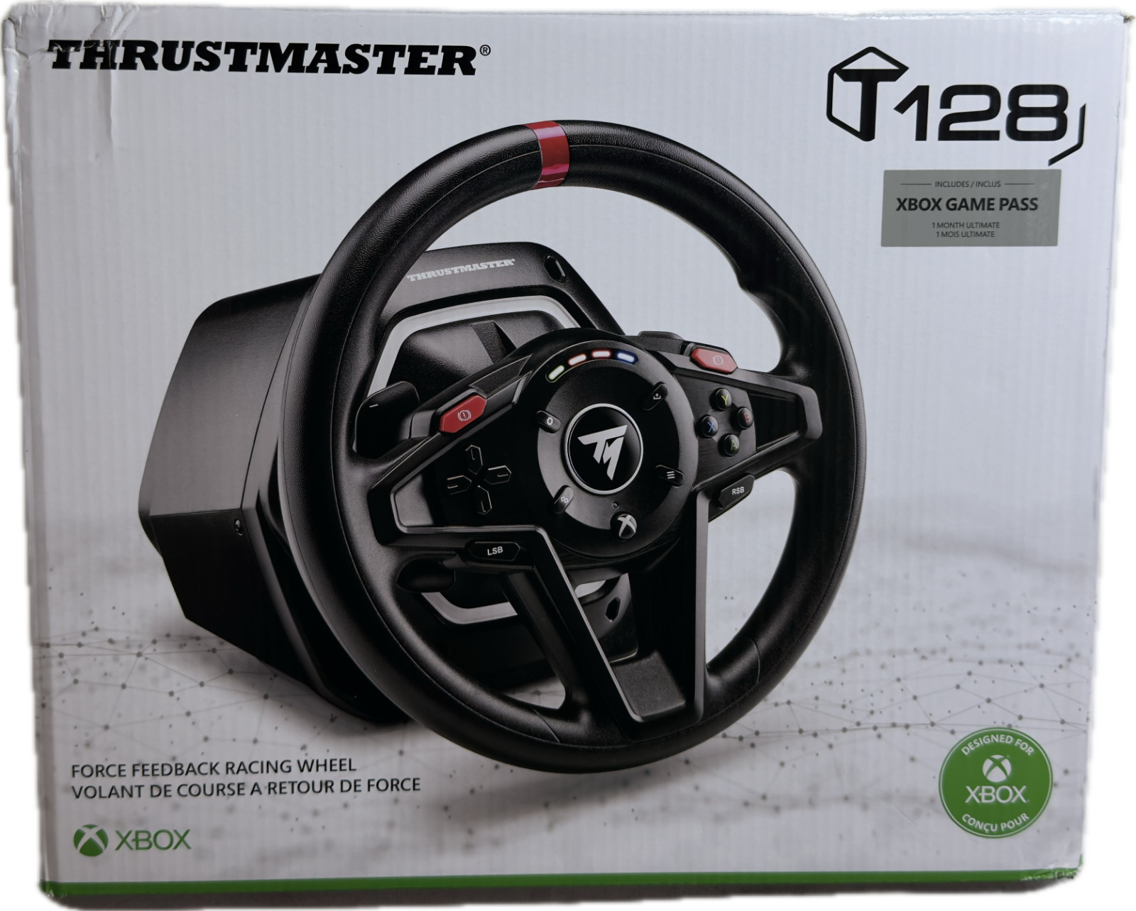 Thrustmaster T128 Force Feedback Racing Wheel Xbox/PC Version (New in Box)