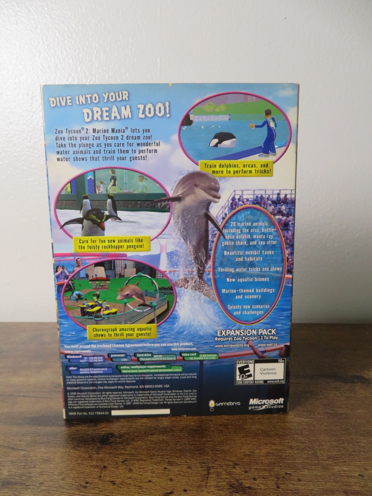 Zoo Tycoon 2: Marine Mania Expansion Pack (Windows PC 2006) w/ Manual