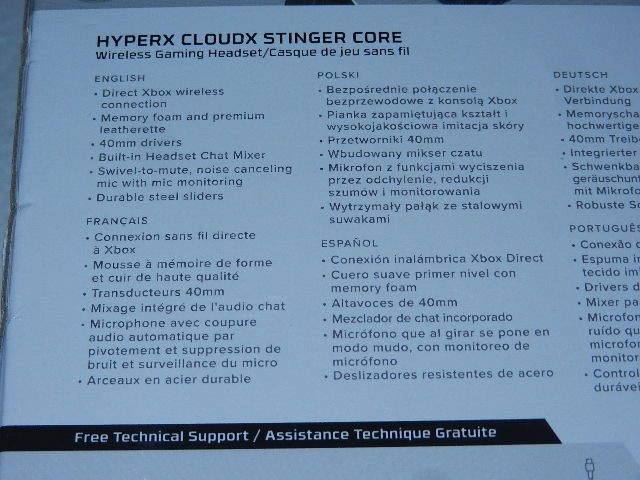 new no warranty HyperX CloudX Stinger Core Wireless Gaming Headset Xbox one x s