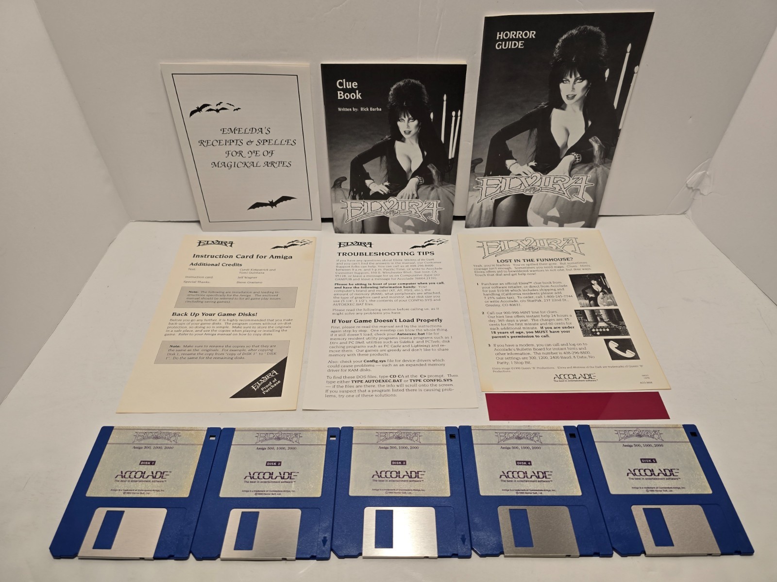 Elvira w/ Manual & Inserts 3.5″ Commodore Amiga