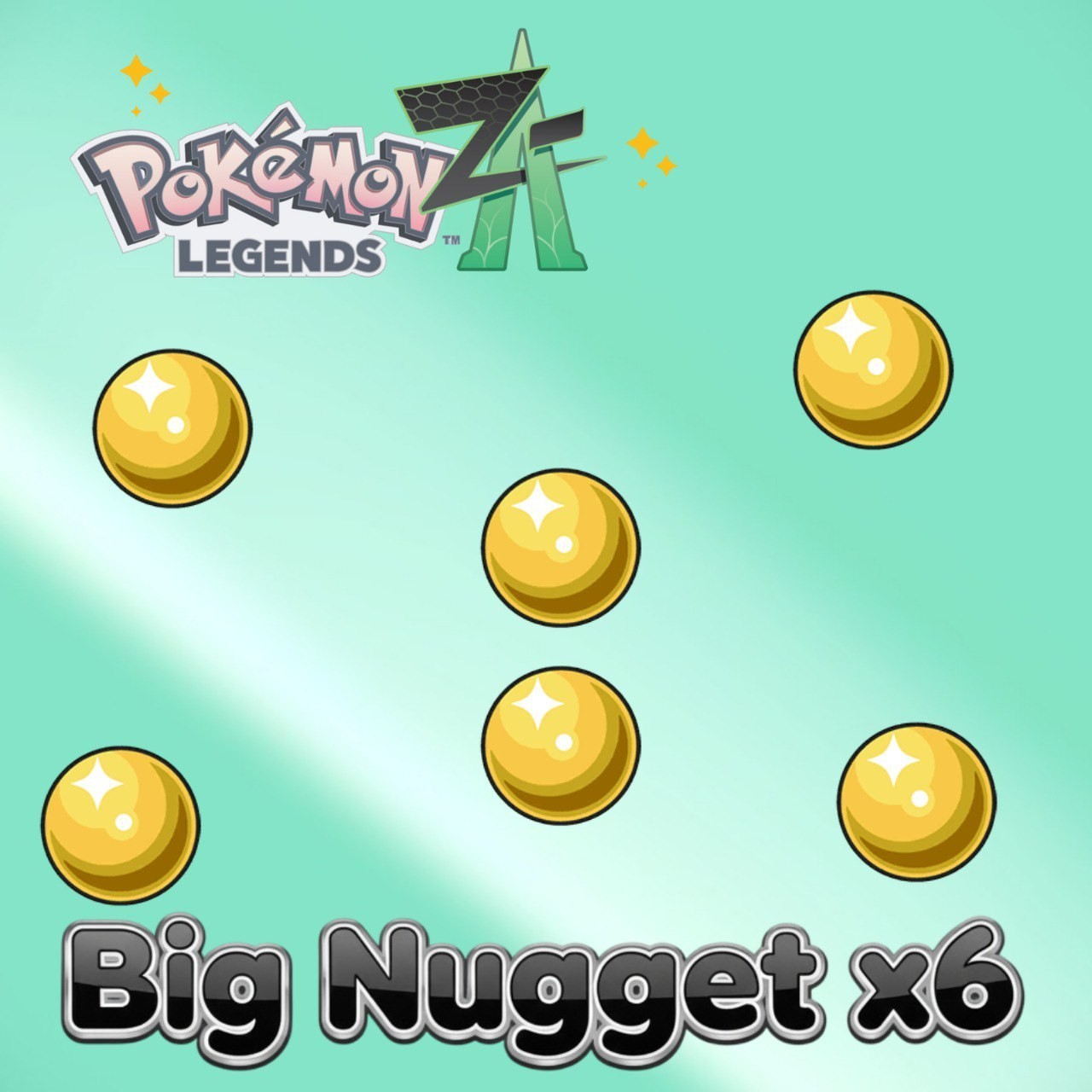 Big Nugget x6🔥 For Pokemon LEGENDS ZA Legends Z-A