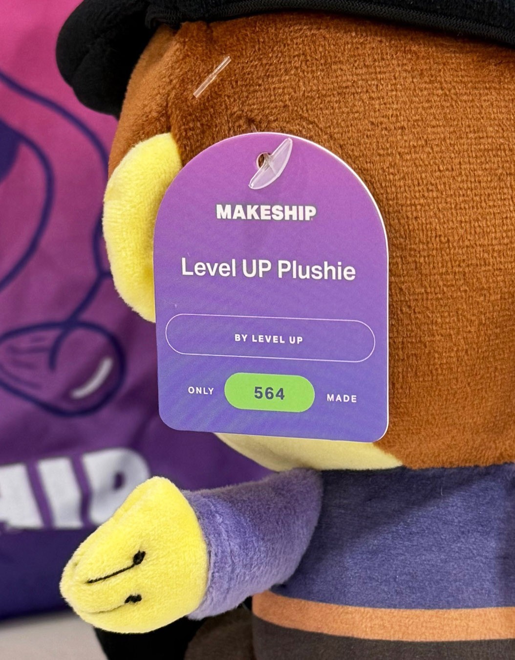 Makeship Level UP Nelly Plush Mario Video Game YouTube Artist Animator Rare NEW