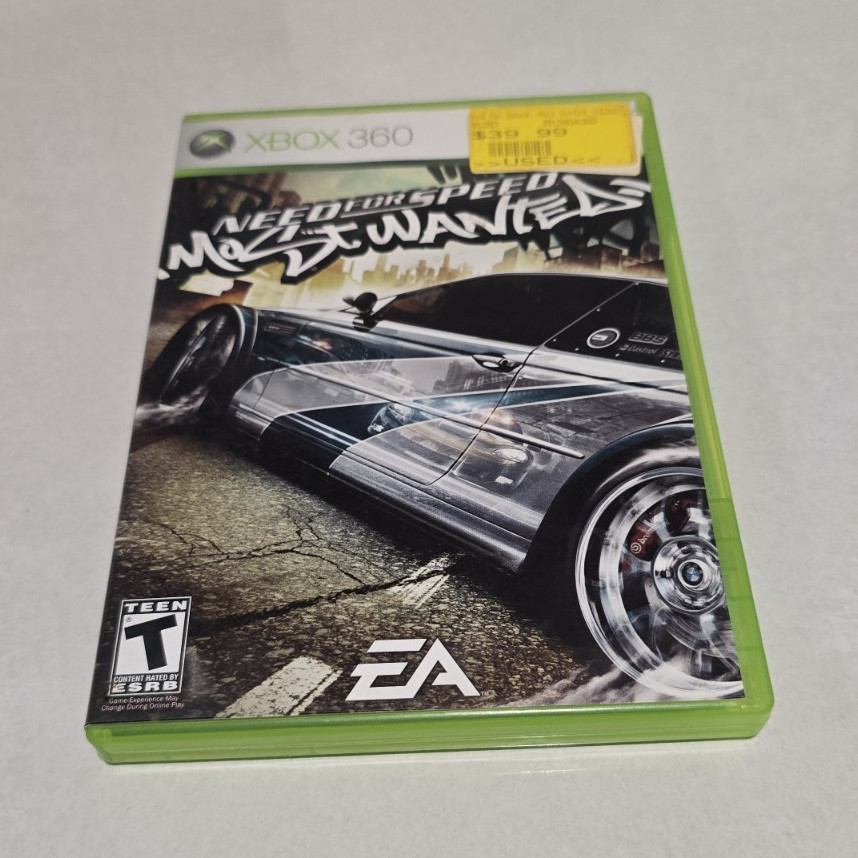 EA Need for Speed: Most Wanted Racing Game T-Teen for Microsoft Xbox 360