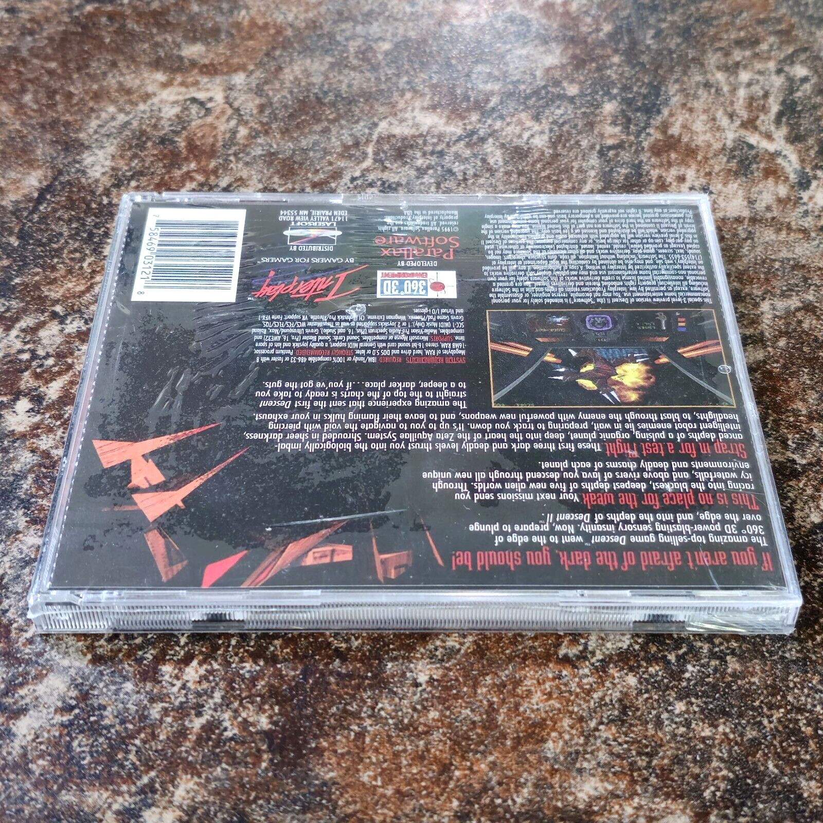Descent II: 3 Level Interactive Preview, 1996, Jewel Case, New & Sealed