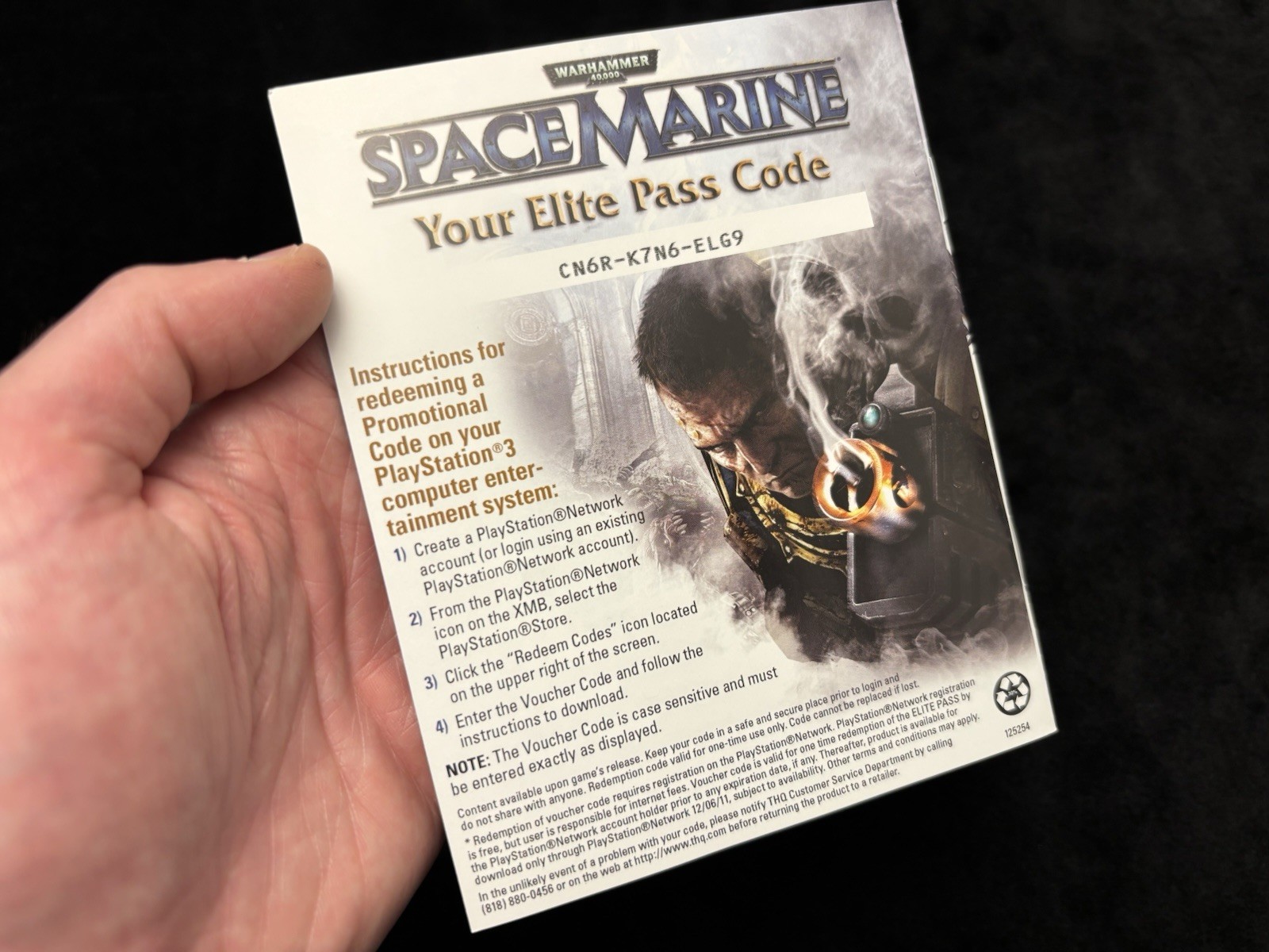 CIB Tested Working Playstation 3 PS3 Video Game Warhammer 40,000 Space Marine