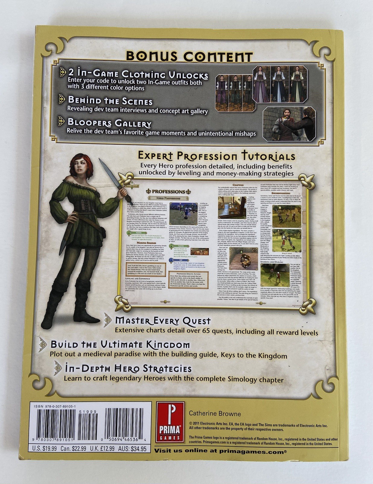 The Sims Medieval Prima Official Game Guide Paperback 2011