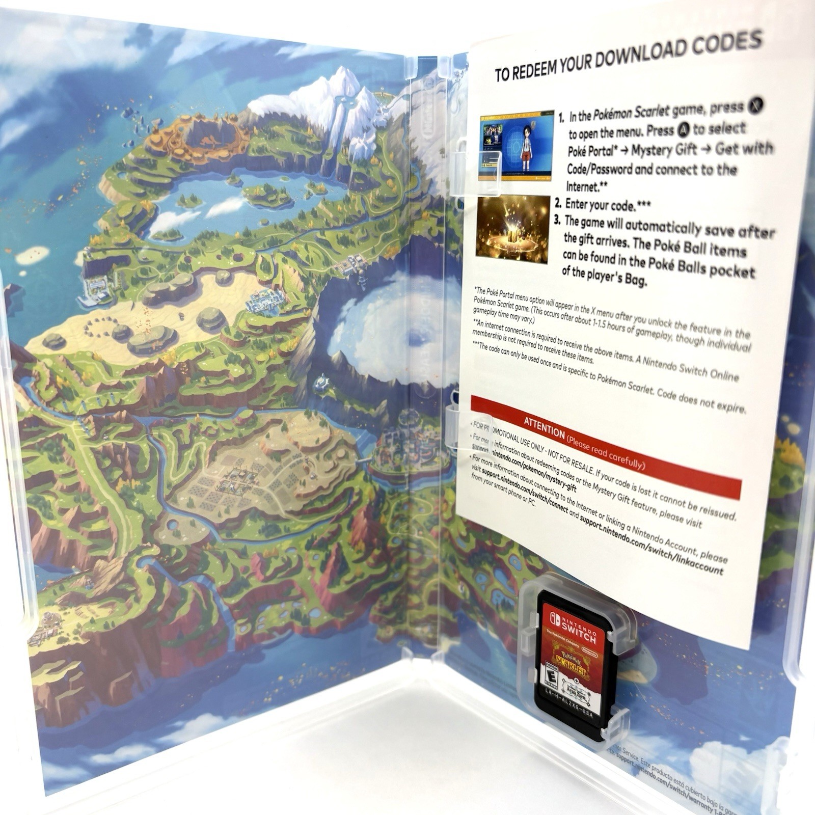 Nintendo Switch Pokemon Scarlet + The Hidden Treasure of Area Zero DLC CIB